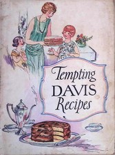 1920s Davis Baking Powder Recipe Booklet Art Deco Cake Ad Vtg picture