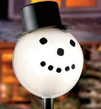 Snowman Lamplighter Outdoor Electric Lamp Post Cover picture