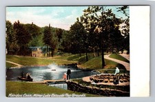 Meriden CT-Connecticut, Mirror Lake Cascade Play Ground, Vintage Postcard picture