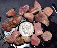 Lot 20 grams GEM RED RHODOCHROSITE Rough Ortiz Peru Gemstones Specimen R720 picture