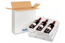 ULINE 3 wine bottle shipper 4/carton picture