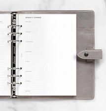 Filofax A5 Size Organizer Household Planner Refill, 8.27-inches Height, White picture