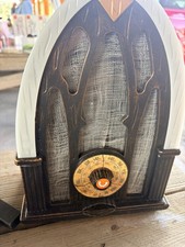 Gemmy R.I.P. Ghoul-Tone Haunted Light Up Musical Talking Halloween Vintage Radio picture