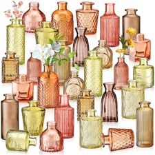 Yaomiao 30 Pcs Glass Bud Vases Centerpieces, Orange Yellow Series picture
