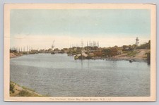 Vintage Harbour View Postcard Glace Bay Cape Breton Nova Scotia picture