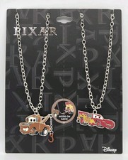 New Disney Pixar Cars Duo Best Friend Necklace Set Besties Mater & McQueen  picture