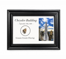 CHRYSLER BUILDING, NYC - Genuine Artifact Framed - 5x7 inch - New York City picture