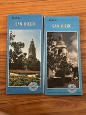 1 of 2  Guide To San Diego Map Tijuana Ensenada Vtg AAA 1978 89  picture