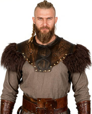 Viking Fur Chest Armor Leather Breastplate Men Women Medieval Accessory | Viking picture