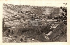 Sunrise WY Wyoming c1940 Ghost Town Aerial View 1 RPPC Postcard COPY picture