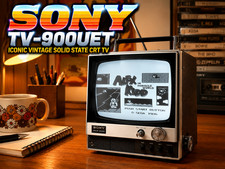 SONY TV-900UET 🌈RaRe🌈 Iconic Vintage Solid State CRT TV picture