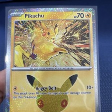 PITTCHU Arm Pit Swirl Error Pikachu 052/128 30th Celebration TCG Holo 30th picture