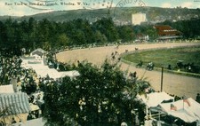 Postcard: Wheeling Race Track State Fair Grounds Wheeling Island WV ~ PM 1909 picture