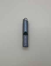 Vintage 925 Sterling Silver Tubular Signal Whistle picture