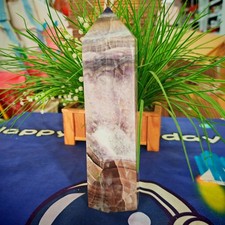 5.83LB Polishing and healing of natural colored fluorite crystal tower2650g picture
