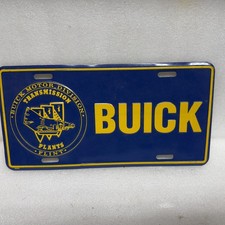 Vintage Buick Motor Division Transmission Plant Flint MI Booster License Plate  picture
