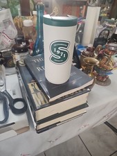 Starbucks 1971 Heritage Coffee Co. White & Green Stainless Steel Tumbler picture
