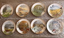 Peter Barrett Franklin Porcelain 1979 Autumn Plates Lot of 8 picture