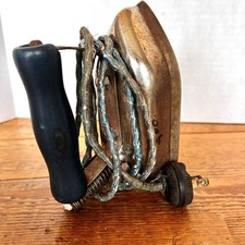 Antique Flexible Shaft Domestic Iron Early 1900s Electric Iron picture