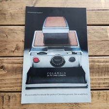 Polaroid SX-70 Land Camera 1974 Vintage Original Magazine Ad 10x7
