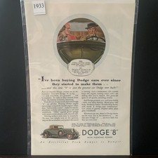 Vintage 1933 Dodge 8 I've Been Buying Ever Since They Started Ad Advertisement picture