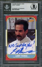 Larry Thomas SIGNED 1986 Fleer Soup Nazi Custom Card Seinfeld Auto BAS picture