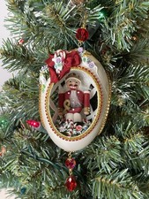 1994 Gump's Collectible Nutcracker Goose Egg Christmas Ornament Vintage RARE picture