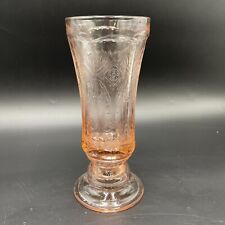 Vintage Pink Depression Glass Recollection Madrid Pink Hurricane Vase picture