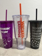 Dunkin Halloween Tumbler Lot 3 picture