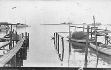 J79/ St Petersburg Florida RPPC Postcard c1910 Harbor Dock Scene Boats 118 picture