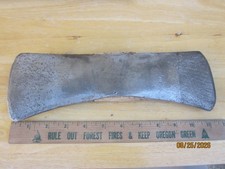 VTG SAGER CHEMICAL 1947 PUGET SOUND DOUBLE BIT AXE HEAD STAMPED 4/2, 11 63/64