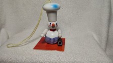 NEW Steinbach Snowman Chef/Baker Wood Ornament Erzgebirge Richard Glasser 4