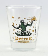 DETROIT MICHIGAN SPIRIT OF DETROIT SHOT GLASS SHOTGLASS picture