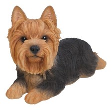Hi-Line Gift Ltd Hi Line Gift Yorkshire Terrier Resin Dog Lying Down Statue picture