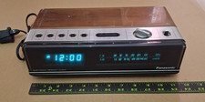 Panasonic Alarm Clock Radio Model RC-200 Vintage Electronic Digital Woodgrain picture