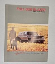 Original 1989 Chevrolet Full-Size Blazer Sales Brochure 89 Chevy picture