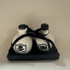 Rae Dunn Magenta Potion Bottle Salt Pepper Shakers Skull Pumpkin Halloween NEW picture