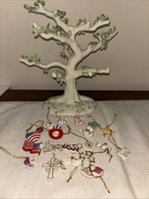 LENOX The Luck of the Irish Tree Porcelain Fine Ivory China + 20 Mini Ornaments picture