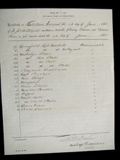 CIVIL WAR WATERTOWN ARSENAL MASSACHUSETTS SPRINGFIELD RIFLES RECEIPT picture