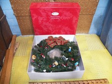 2001 HALLMARK 15th Anniversary Wreath Keepsake Ornament Studio Edition picture