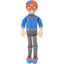 Blippi Bendable Plush Doll, 16” Featuring SFX, Squeeze Belly - B07Y91P7Q6 picture