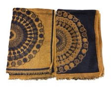 VTG Mohawk Fringe Hand Towels (Set of 2) Cotton Retro 60s 70s Mid-Century Modern picture