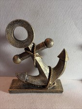 New Nautical Anchor Figurine Statue Made Of Resin picture