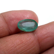 Fabulous Colombian Emerald Faceted Oval Shape 4 Crt Emerald Loose Gemstone picture