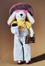 NEW ANTHROPOLOGIE TRAVEL POODLE Ornament LA Los Angeles picture
