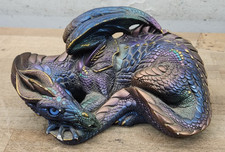 1985 Windstone Editions Iridescent Resting Dragon By Peña picture