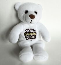 1 NOS White TEDDY GRAHAMS NABISCO Beanie Stuffed Plush 2000 MILLENIUM BEAR picture