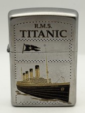 Vintage 2010 RMS Titanic Black/Gold Chrome Zippo Lighter NEW picture