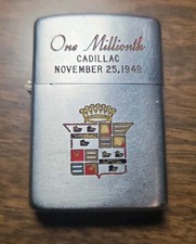 Rare Vintage 1949 Cadillac One Millionth Car Sold Zippo Lighter Nov. 25, 1949 picture