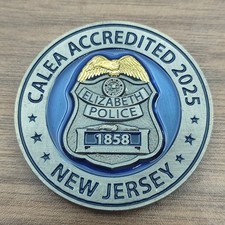New Jersey Elizabeth Police Dept Challenge Coin picture